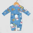 thumbnail image 4 of Pochacco Baby Footless Rompers, Long Sleeve Baby Onesie Jumpsuit for Boys Girls, 4 of 8
