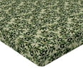 thumbnail image 4 of Ambesonne Jungle Fitted Sheet, Ivy Branches Leaves Botany, Full Size, Pale Green and Hunter Green, 4 of 5