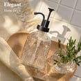 12Oz Vintage Glass Bathroom Soap Dispenser, Kitchen Dish Soap Dispenser ... - Rustic Dishes Decor