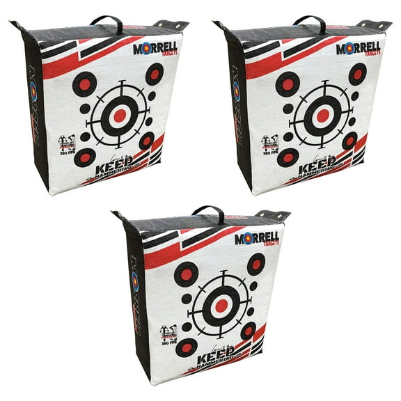 Morrell Keep Hammering 54Lb Field Point Archery Bag Target, 3 Pack