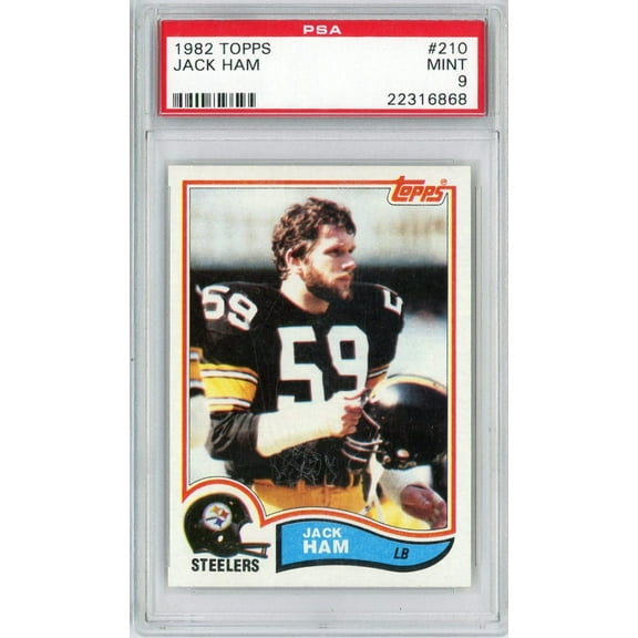 Graded 1982 Topps Jack Ham #210 Football Card PSA 9 Mint