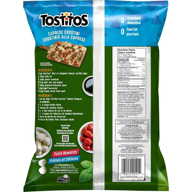 Tostitos Hint of Jalapeño flavour tortilla chips 