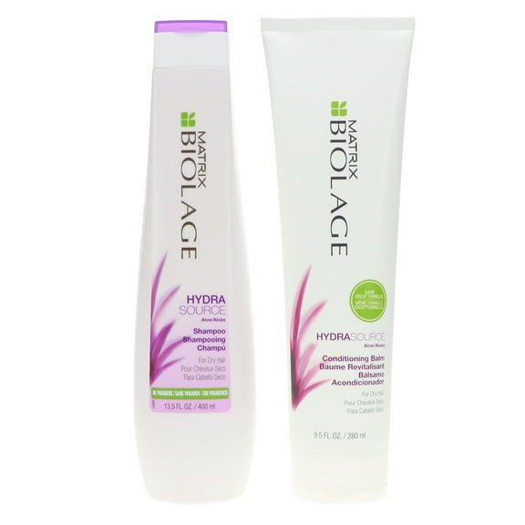 Matrix Biolage HydraSource Shampoo 13.5 oz & Biolage HydraSource Conditioning Balm 9.5 oz Combo Pack