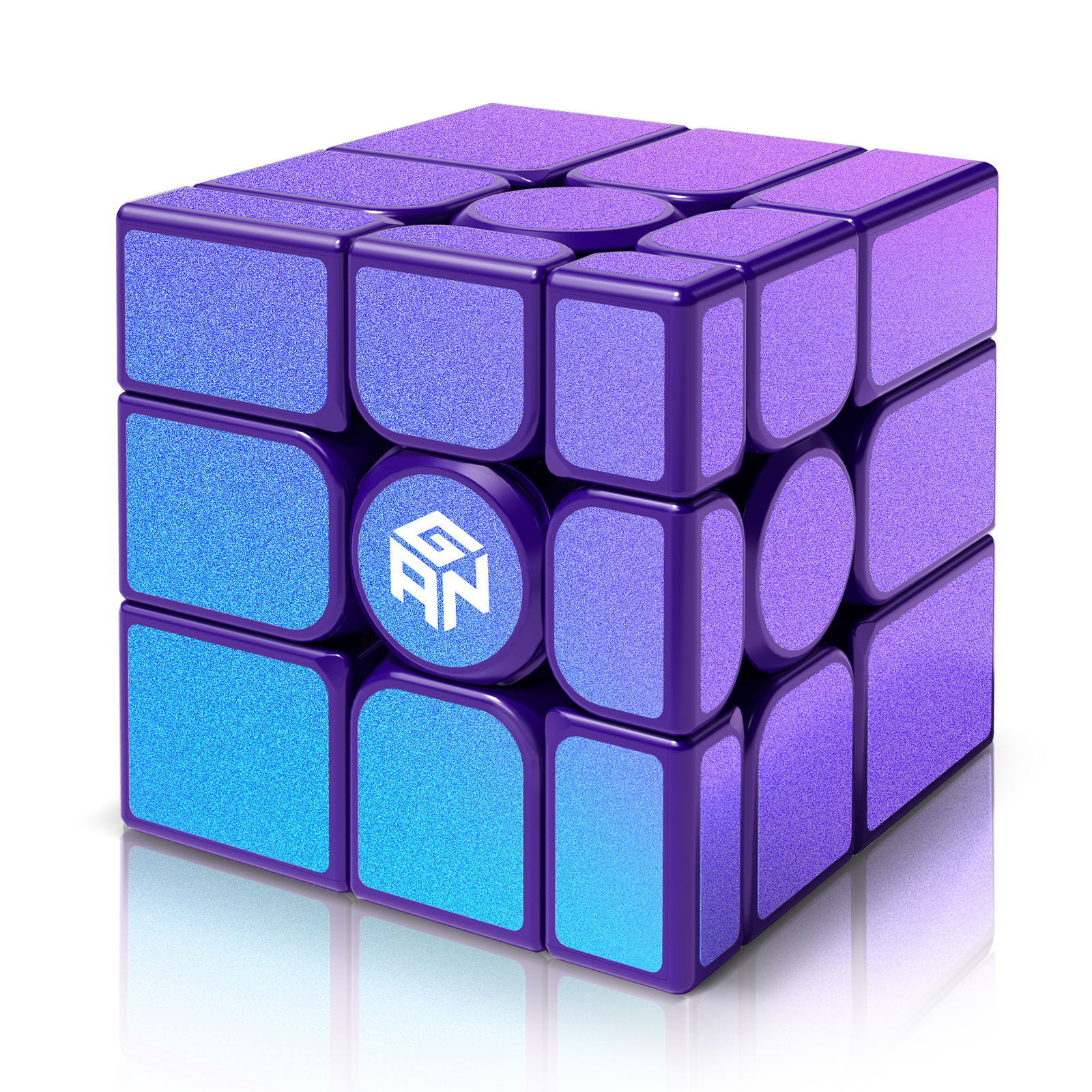 QY Toys Mirror Speed Cube 3x3 – Cubo Specchio Fluorescente 57mm, Glow In The Dark Verde