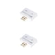 thumbnail image 1 of Hub de cargador Moyic USB2.0 ligero doble Adaptador Blanco 2Conjunto, 1 of 6