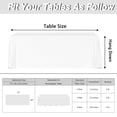 thumbnail image 3 of Table Covers for 6 Foot Tables, 2 Pack 72 x 30 Inch, White Table Cloth Rectangle, 3 of 7