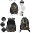 thumbnail image 3 of Jeiento Camo Hunting Branch Backpack Set 5 Pcs 17 Inch Lightweight Backpack with Lunch Bag Pencil Pouch for 9-12 Years Old Middle School Cool School Bags Set, 3 of 8