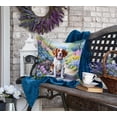 thumbnail image 4 of Brittany Spaniel Spring Path Throw Pillow 18 in x 18 in, 4 of 5