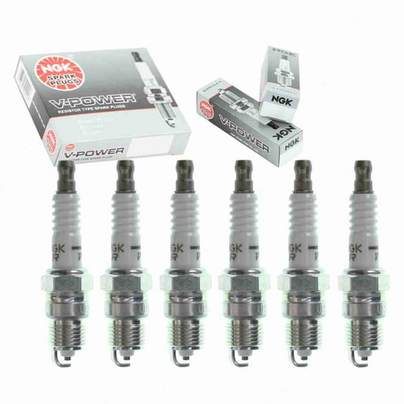 6 pc NGK V-Power Spark Plugs compatible with Chevrolet Lumina APV 3.1L V6 1990-1995