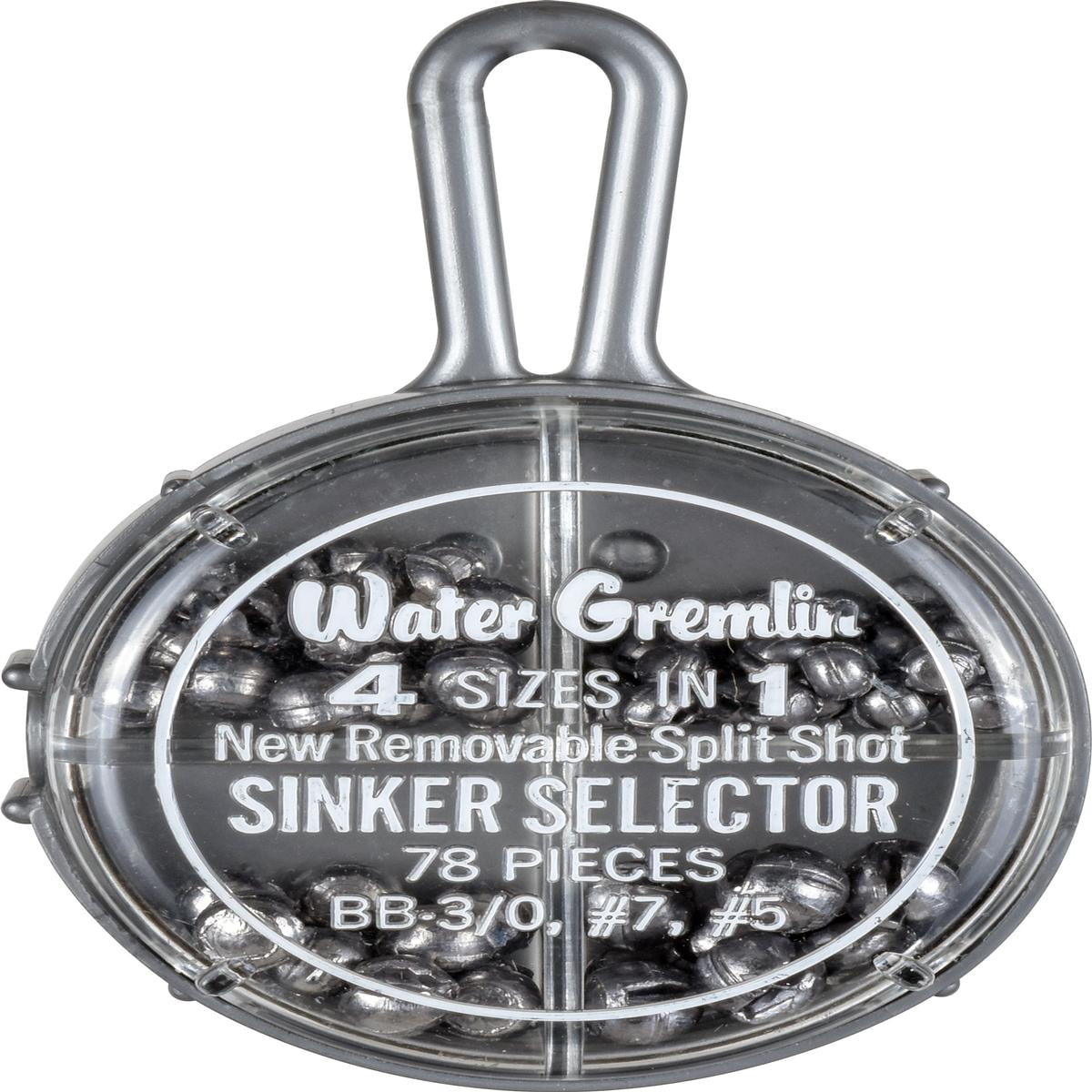 Water Gremlin No 700 Removable Split Shot Sinker Selector 78 pcs.