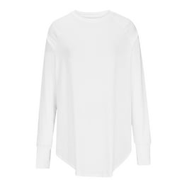 GAP Women's Long Sleeve Lightweight Crew Neck Slub Jersey