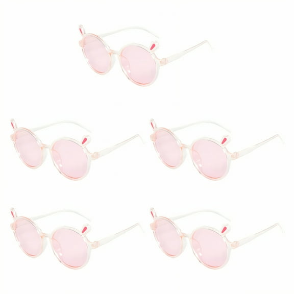GJX 5Pcs Baby Sunglasses,Fashionable Cartoon Style Toddler Sunglasses Age 2-4,Decorative and Practical Infant Sunglasses,Style1