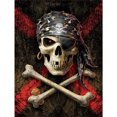 thumbnail image 1 of Diamante Dibujo Taladro 5D DIY Esqueleto Pirata Kits Decoración de pared redonda completa (A5696) Hugtrwg Para estrenar, 1 of 9