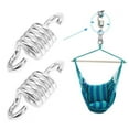 thumbnail image 1 of Dual Swivel Hooks, Rust-proof Durable Prolonged Service Life Hammock Chair Swing Spring Corrosion-resistant  for Balcony for Courtyard, 1 of 7