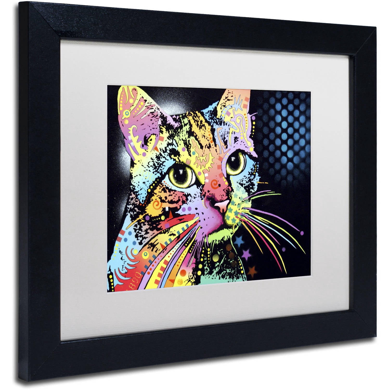 Trademark Fine Art "Catillac New" Canvas Art by Dean Russo, White Matte, Black Frame