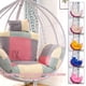 thumbnail image 2 of Funda de cojín de silla de columpio de huevo colgante, funda de almohada redonda desmontable sin relleno para el hogar, Patio y salas de estar, S/L Fivean unisex, 2 of 2
