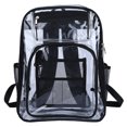 thumbnail image 1 of Mochila PVC Mochila escolar Transparente Ligero Color sólido Juego al aire libre (Negro), 1 of 6