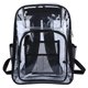 thumbnail image 1 of Mochila PVC Mochila escolar Transparente Ligero Color sólido Juego al aire libre (Negro), 1 of 6