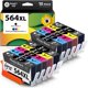 thumbnail image 1 of Cartucho de tinta Smart Ink compatible con HP 564 XL 564XL, paquete de 10, 1 of 8
