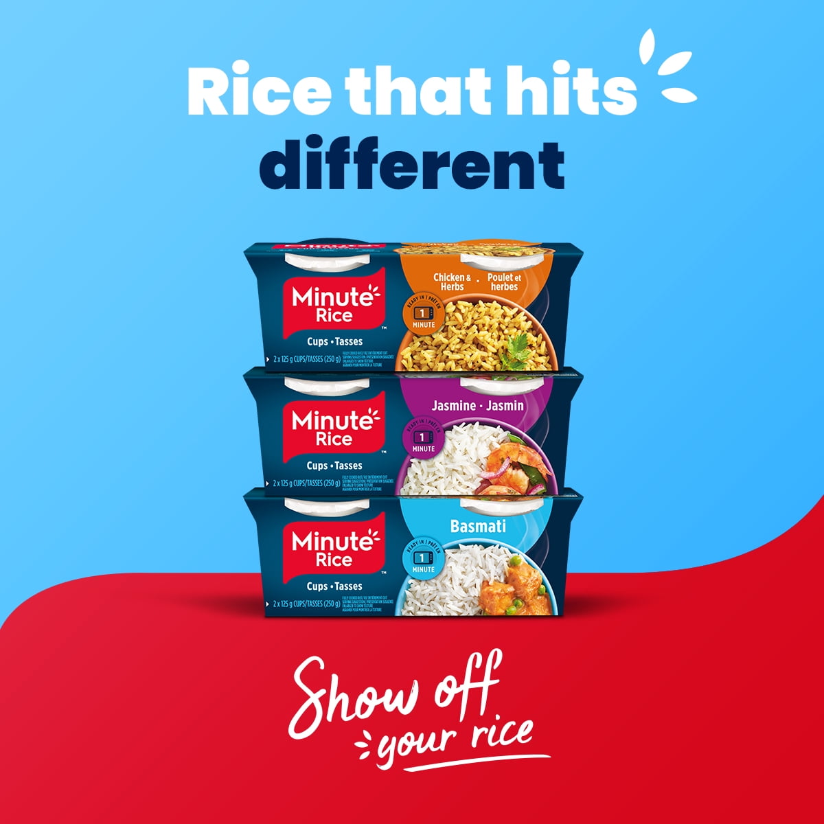 Minute Rice Basmati Cups 250g, Minute Rice Basmati Cups 250g