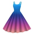 thumbnail image 1 of adviicd Robes Mignonnes pour Femmes Robe d'Été Portefeuille Col en V Midi à Pois Suisses à Volants Manches Flottantes Bleue,m, 1 of 2