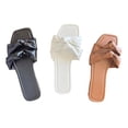 thumbnail image 2 of Itsun Sandals Women Slip and Slide, Womens Flat H-Band Slide Sandal Flat Sandal White, 2 of 5
