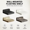 thumbnail image 5 of CSSJKYJ 4 Pack Small Floating Shelves, 5x5 Inches Wall Shelf, Rustic Wood Small Wall Mounted Shelves for Bedroom, Living Room, Kitchen, Bathroom Decor (Brown), 5 of 7