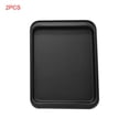 thumbnail image 1 of 2 PCS Rectangle Baking Pan Cookie Biscuit Pastry Stainless Steel Baking Oven Tray Non-stick Coating, 1 of 9