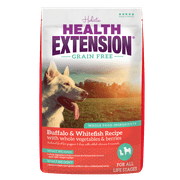 Holistic Health Extension Grain-Free Buffalo, Whitefish & Chickpea Dry Dog Food, 10 Lb