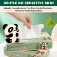 thumbnail image 7 of Bamboo Facial Tissue Paper - 4 Ply Tissue Flat Box, Lint-Free, Hypoallergenic, Septic-Safe, Unscented, 60 Sheets per Box, 6 Pack, Total 360 Tissues, 7 of 7
