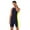 Navy Blue&Fluorescent_Green, variant on YONGHS Mens Gymnastic Racerback Unitard Workout Sports Athletic Bodysuit Swimsuit Swimwear Black&Blue XXL