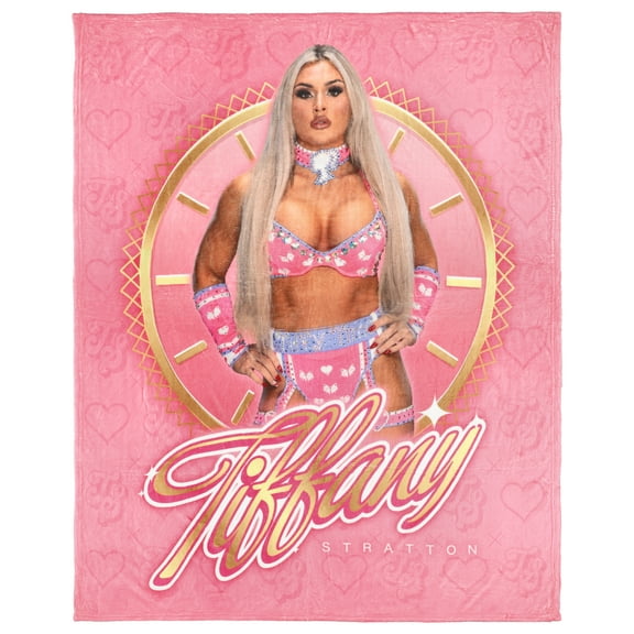WWE Authentic Pink Tiffany Stratton 50" x 60" Blanket