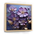 thumbnail image 2 of Designart "Elegance Fit For Royalty I" Violets Floater Framed Wall Decor, 2 of 5