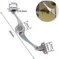 thumbnail image 2 of 2 Pieces Folding Lid Support Hinges, Furniture Lift Up Flap Stay Support Hardware, Kitchen Cabinet Door Adjustable Hinge, for Kitchen Cabinet Door Cup, 2 of 5