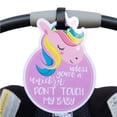 thumbnail image 3 of Unicorn No Touching Baby Car Seat & Stroller Sign, 3 of 6
