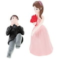 thumbnail image 3 of 1 Set of Decorative Proposal Dolls Wedding Cake Topper Mini Couple Figurines, 3 of 6