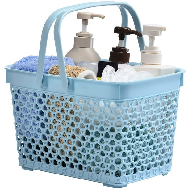 Plastic Shower Caddy Basket with Handle, Portable Organizer Storage ...