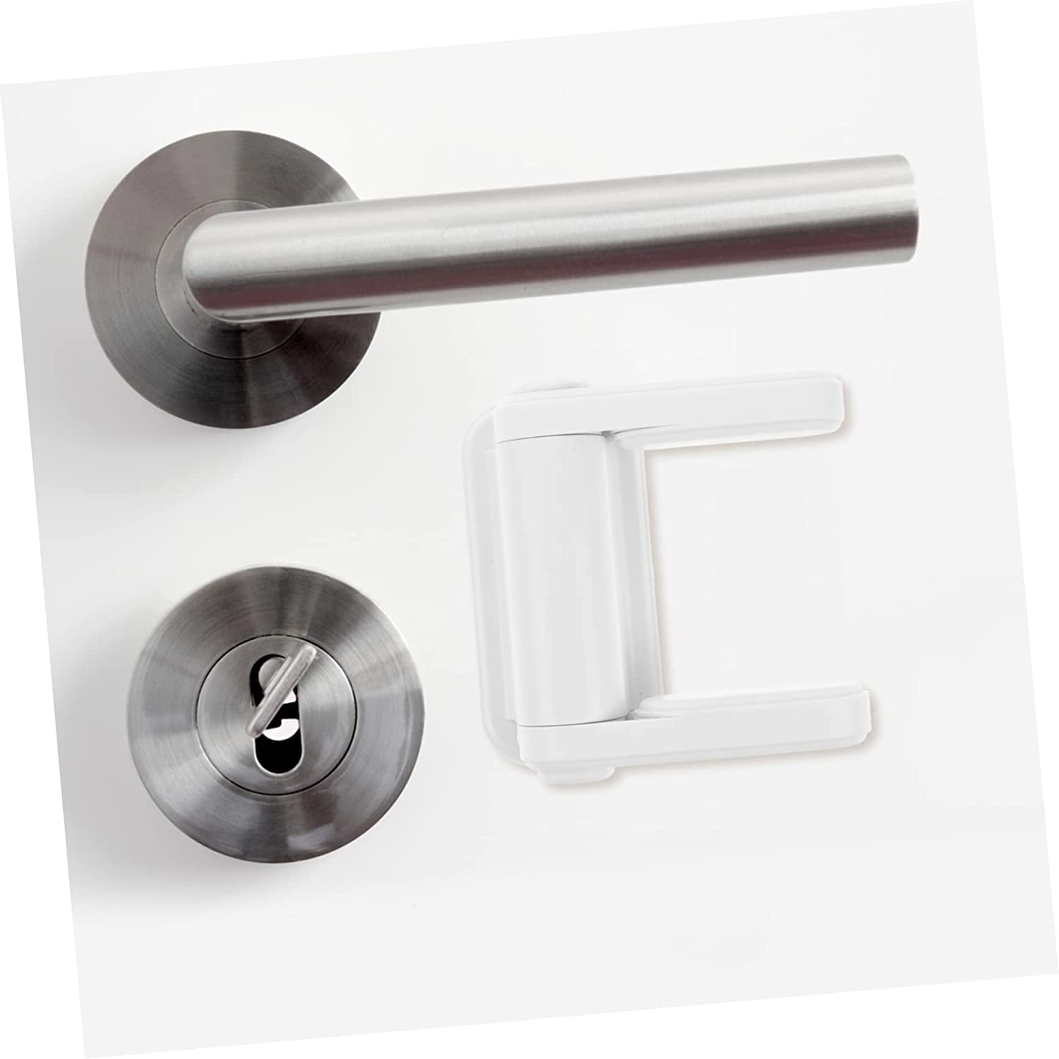 Door Lever Lock (3 Pack +Gift) Child Door Locks for Kids Safety - Lever  Door Handle Child Locks for Door - Child Proof Locks for Doors - Child  Proof Door Lock (White Transparent)