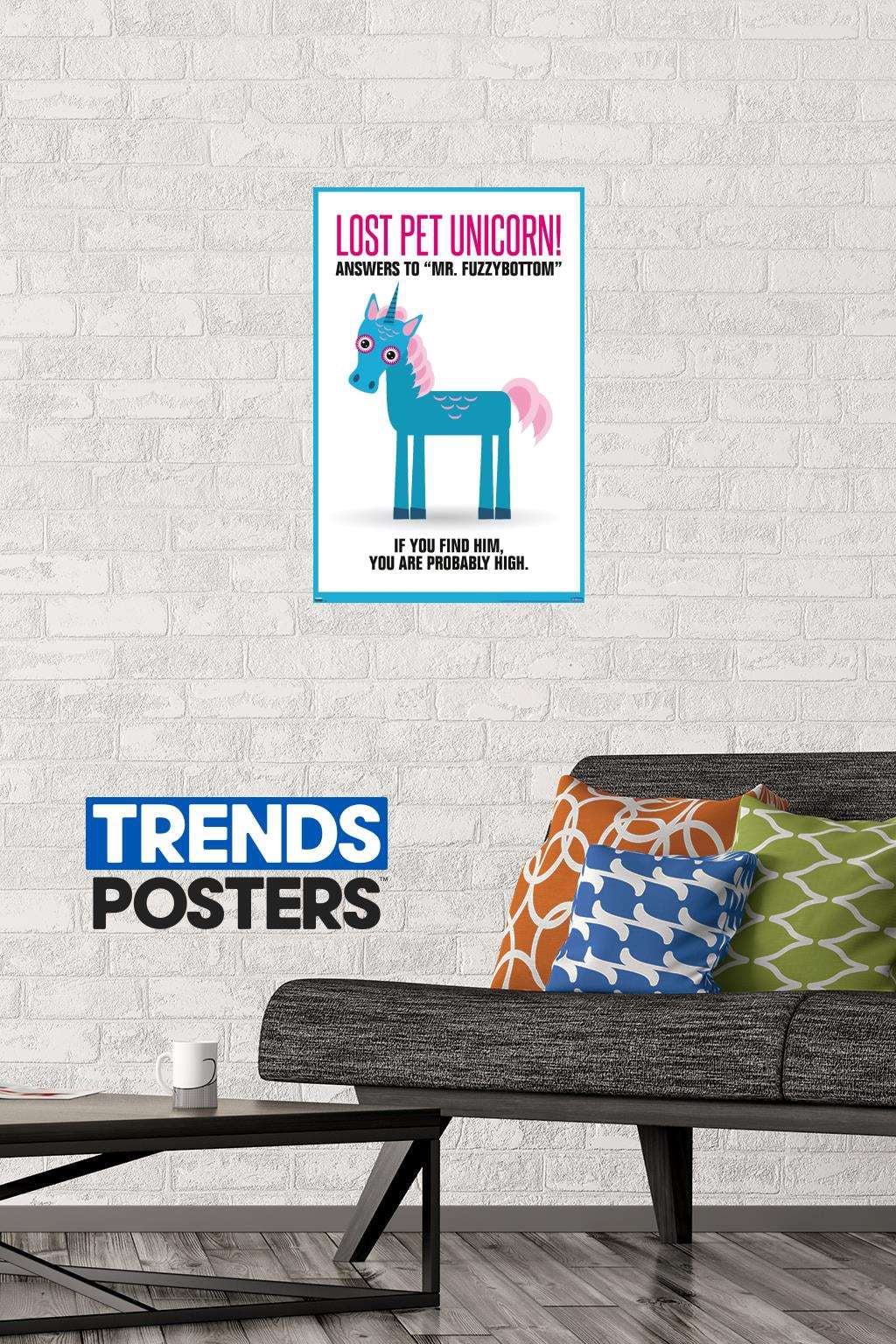 Lost Pet Unicorn Wall Poster, 14.725" x 22.375"