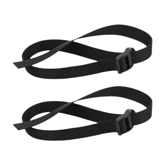 Máquina de remo con correas para los pies, entrenamiento de piernas, reutilizable, fácil de instalar, equipo de remo ajustable versátil, 2 uds.