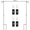 Anley 35" Wooden Banner Pole - Horizontal Flag Hanger For House, Sports, Or Company Flags (Under 30" Wide)