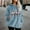 001 Blue, variant on Christmas Women's Sweatshirt Sherpa Fleece Hoodie Oversized Pullover Fuzzy Pajama Tops