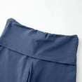 thumbnail image 4 of Womens Pants Summer Lightweight Low Waist Flared Jeans Casual Sports Solid Blue XL, 4 of 5