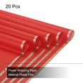 thumbnail image 3 of Papel de regalo Impermeable Dorado Borde Flor Rojo Unique Bargains 22.8x22.8 Pulgadas paquete de 20, 3 of 5