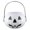 White, variant on Halloween Pumpkin Bucket Decorations - Large 6.3" Trick or Treat Bucket with Handle, Foldable Detachable Pumpkin Candy Pail for Party Favors, Home Decor & Goodies Collection
