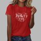 thumbnail image 2 of Blusas de Manga Corta para las Mujeres Imprimir Cuello Redondo, Camiseta Casual para Primavera Verano Diario, 2 of 4