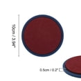 thumbnail image 2 of Unique Bargains 1 Set Water-absorbing Drink Coaster Wine Red Navy Blue Silicone Felt Cloth, 2 of 3