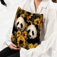 thumbnail image 6 of Panda Sunflower Luxurious Velvet Decorative Throw Pillow Covers - Set of 2, Unique Patterns, Available in 16x16, 18x18, and 20x20 Inches for Various Occasions, 6 of 6