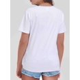 thumbnail image 3 of T-Shirt Imprimé Étoile Léopard Inspiré Vintage pour Femmes - Col Rond Décontracté, Manches Courtes, Polyester Respirant, Lavable en Machine, T-Shirts pour Dames, 3 of 8