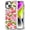 Checkered Cherry, variant on for iPhone 13 / iPhone 14 Case Cute - Military-Grade 20 ft Drop Protection Shockproof Phone Case - Funny Skeleton Design (6.1") Glitter Clear